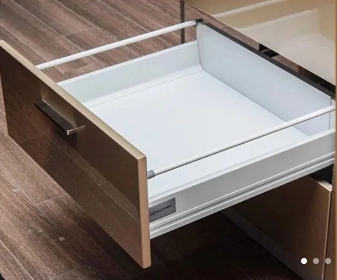  Super Slim Box with Rear Adiustment with Full Extension Synchronize Soft-closing Slide for Kitchen