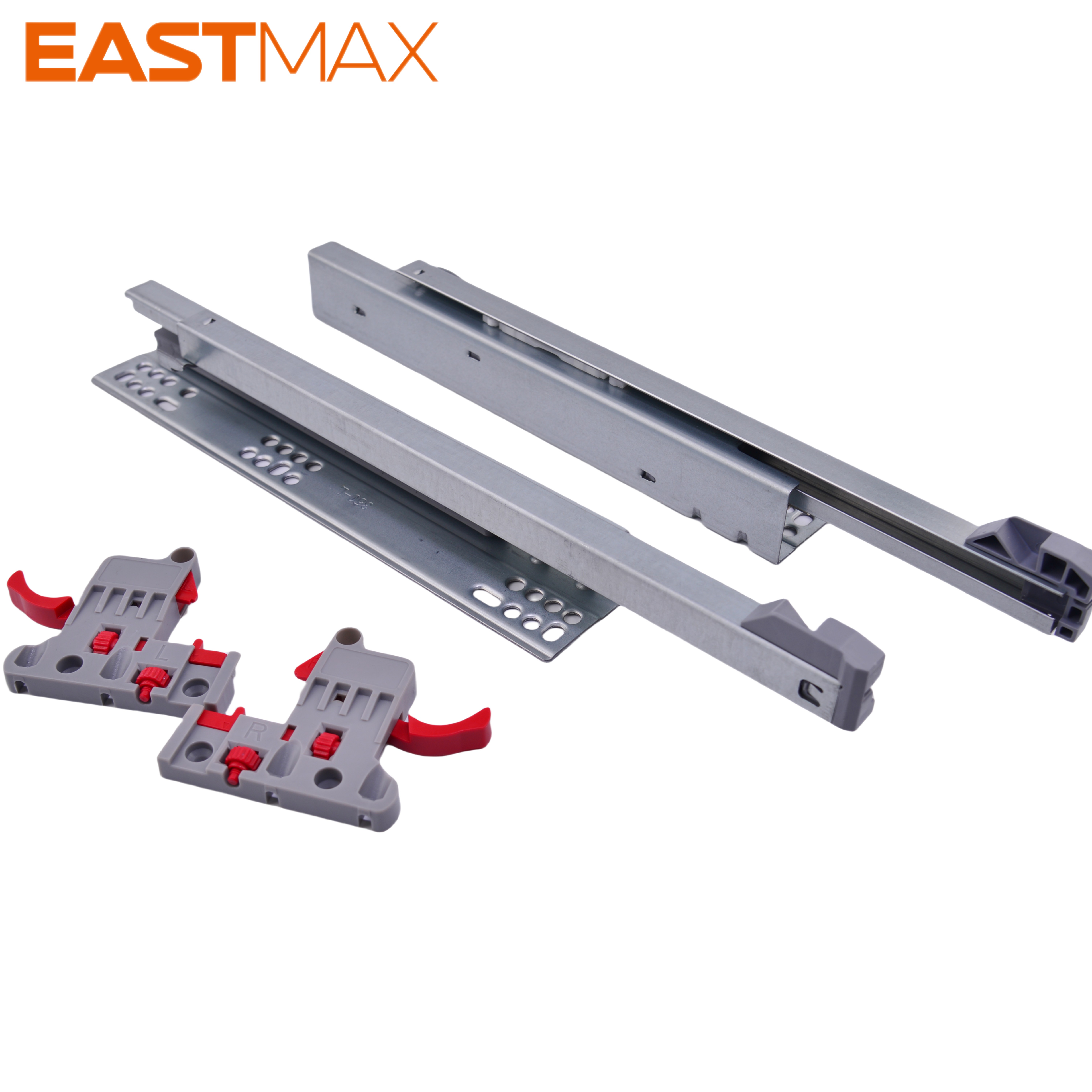 half extension undermount drawer slides soft closing with 2D clip 