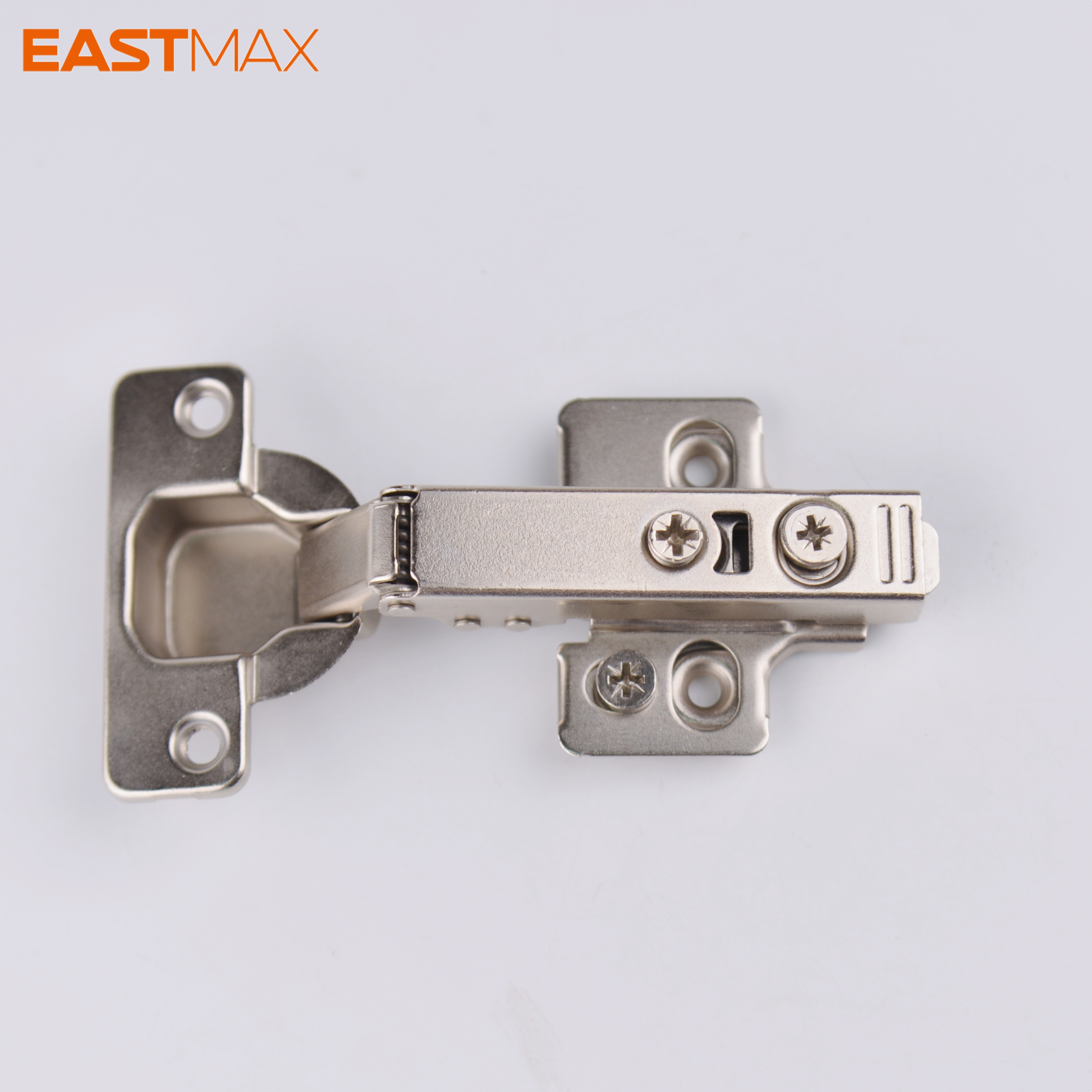 Clip on Two Way Soft Closing Hinge with CAM Adjustment 3D Base Plate for Cabinet Door
