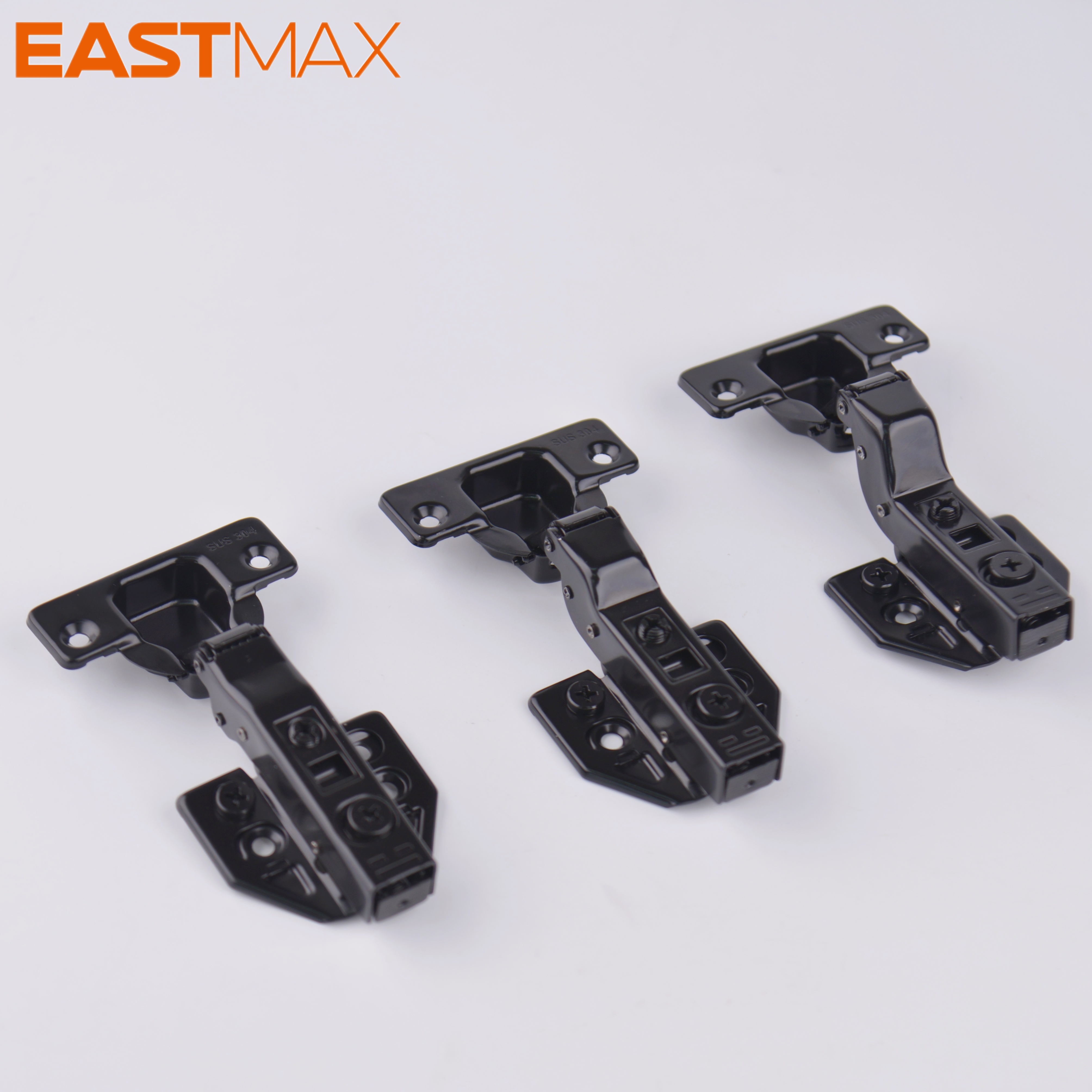 Black SS 304 Easy Installed Soft Close Door Hinge Kitchen Hardware