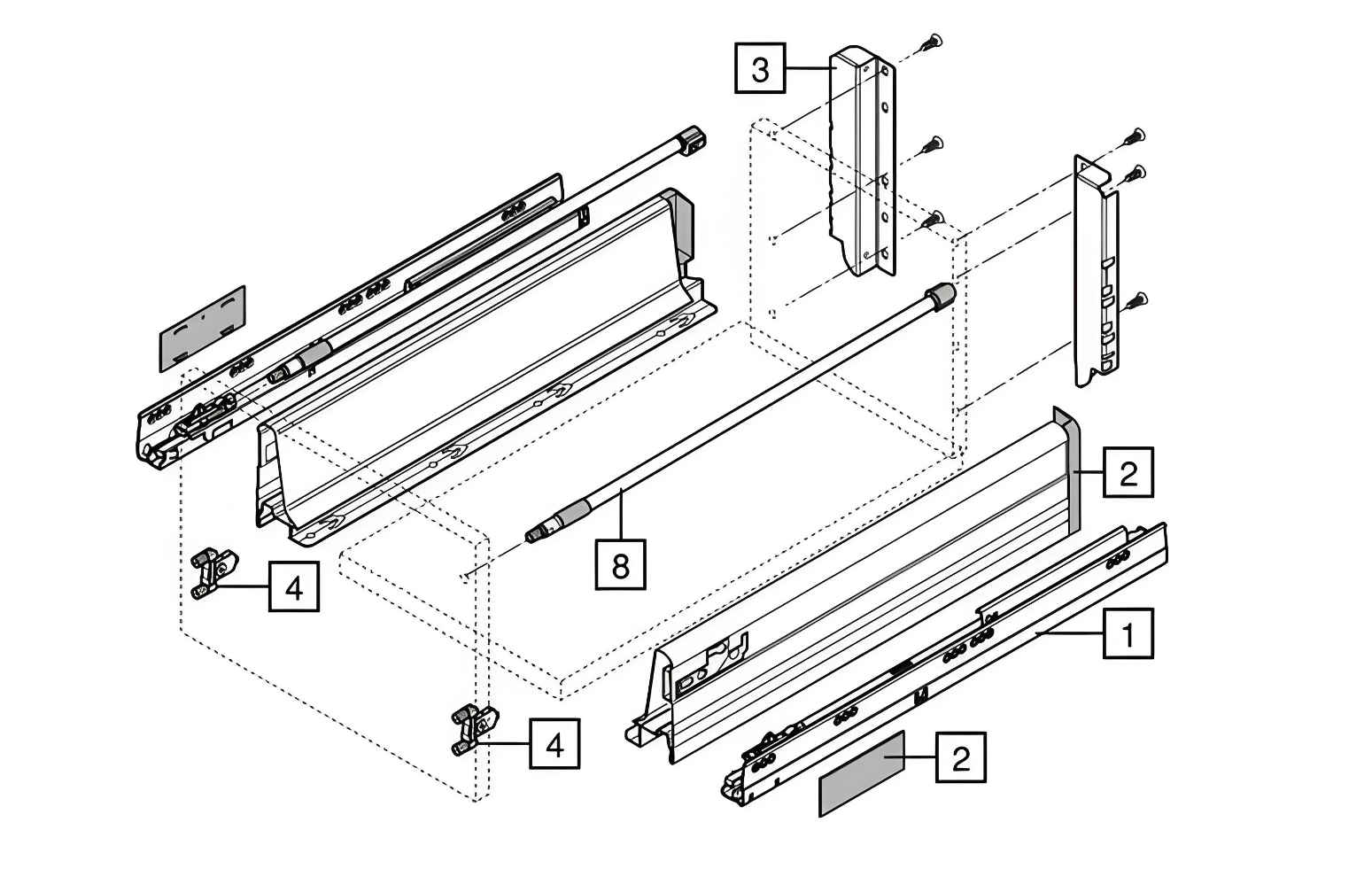 Drawer systems installation