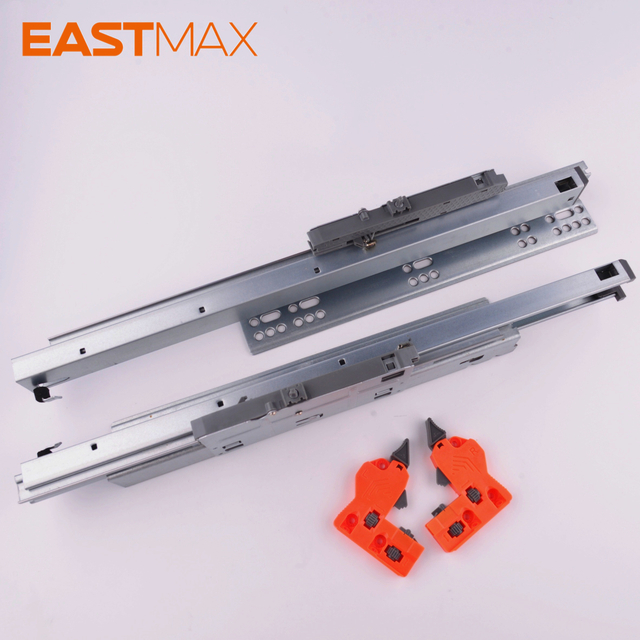 TY301SF Full extension push-open with synchronize rail& clip 16/19board