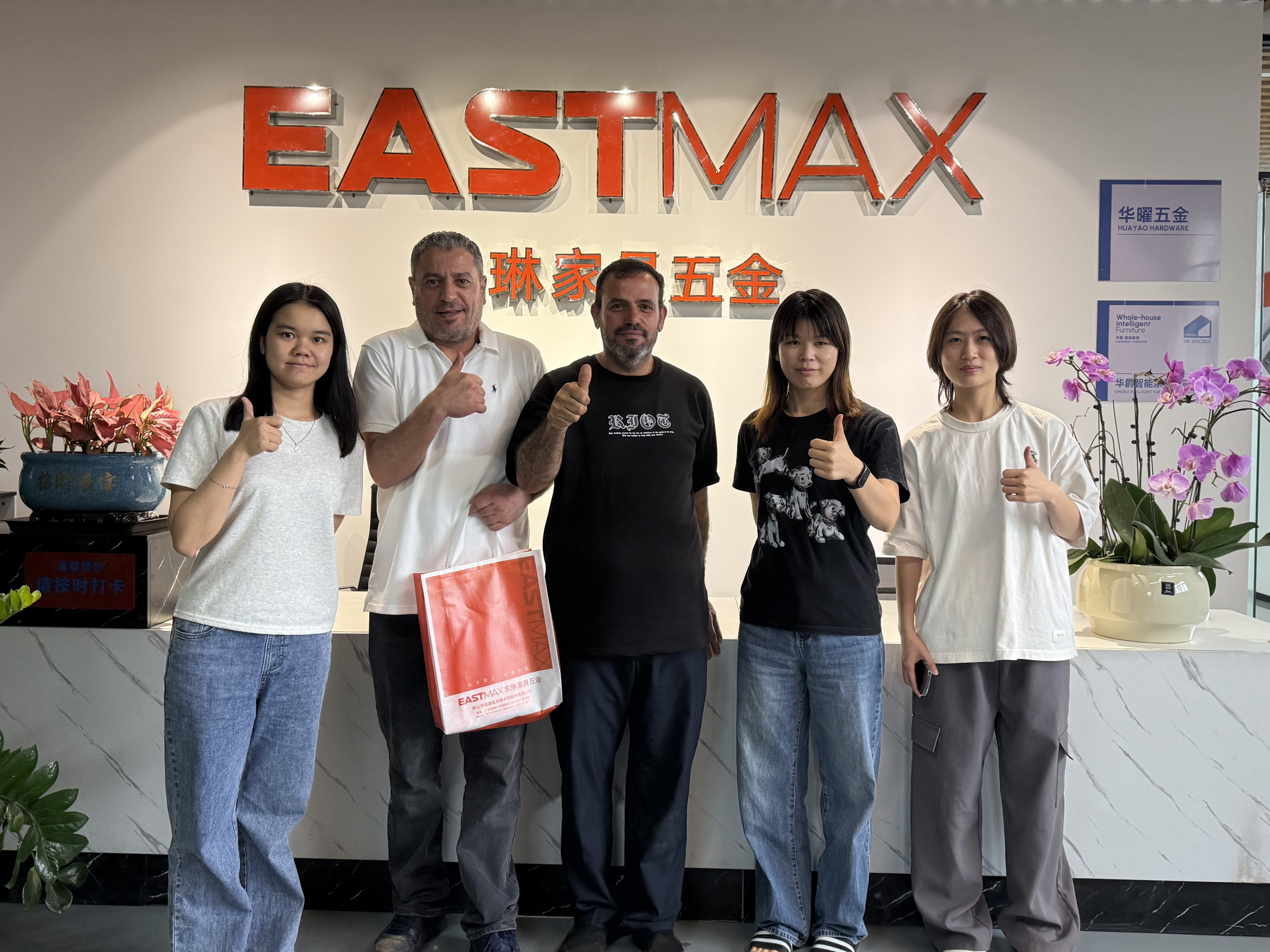 Take a photo with the client