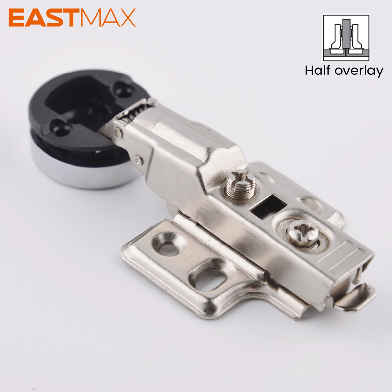 KB01 Clip-on damping glass hinge (26 cups)