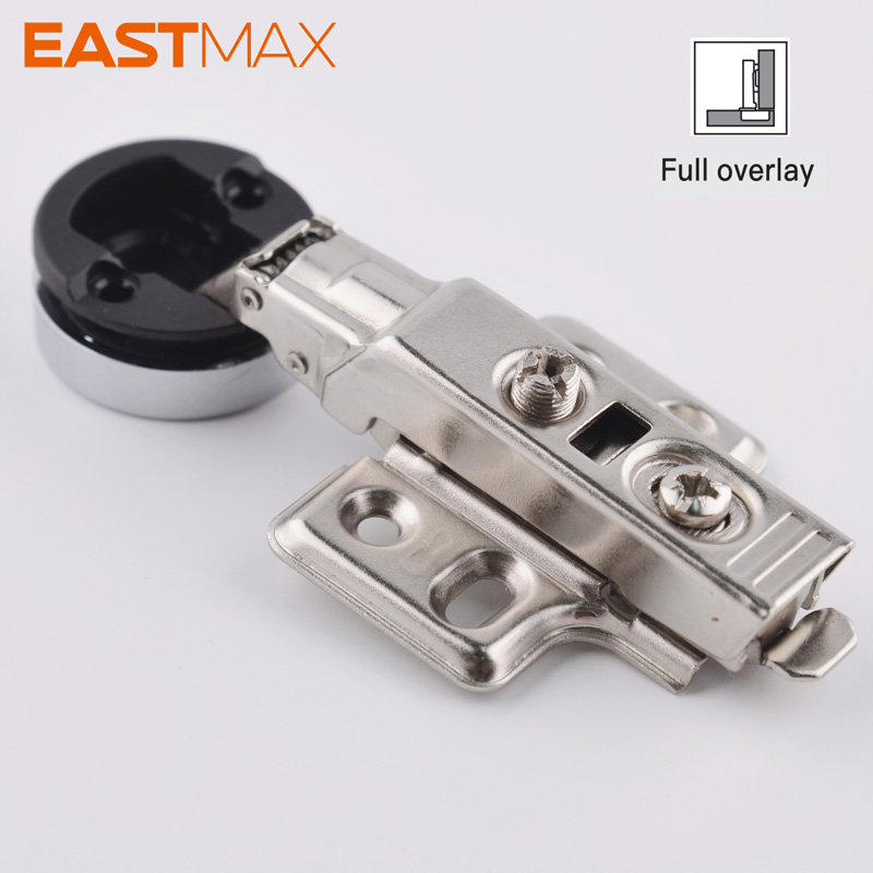 KB01 Clip-on damping glass hinge (26 cups)