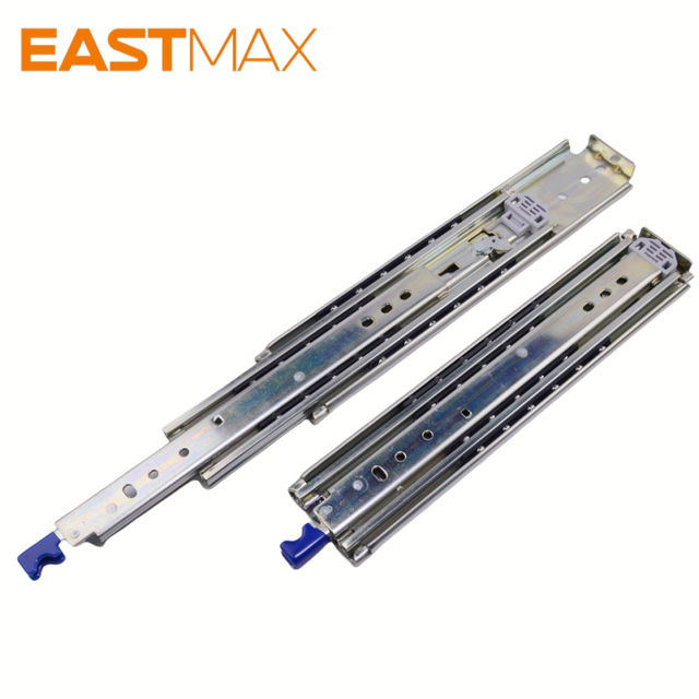 76mm Full Extension Heavy Duty Ball Bearing Industrial Slide with Lock Drawer Slide