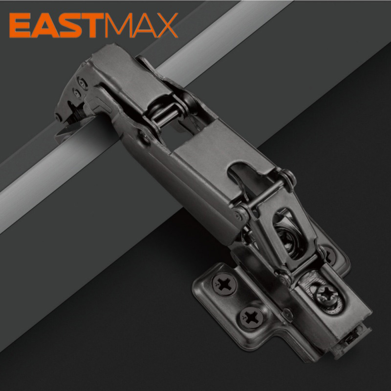 KL02 Clip-on damping glass hinge (26 cups)