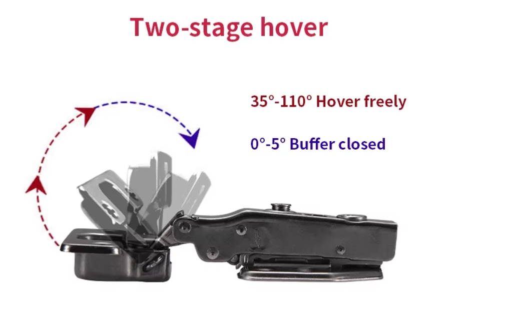 small angle two way hinge