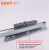TY301SF Full extension push-open with synchronize rail& clip 16/19board