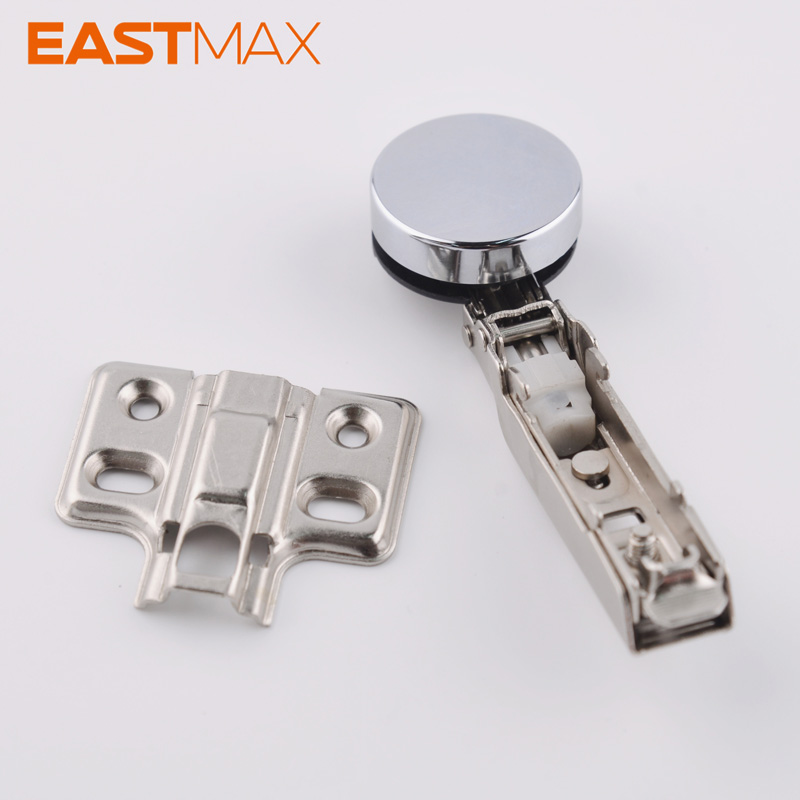 KB01 Clip-on damping glass hinge (26 cups)