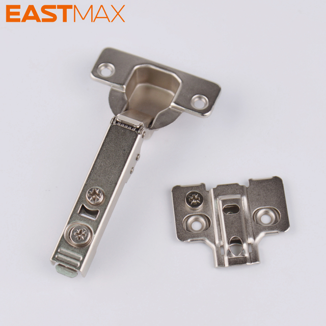 Clip on Two Way Soft Closing Hinge with CAM Adjustment 3D Base Plate for Cabinet Door