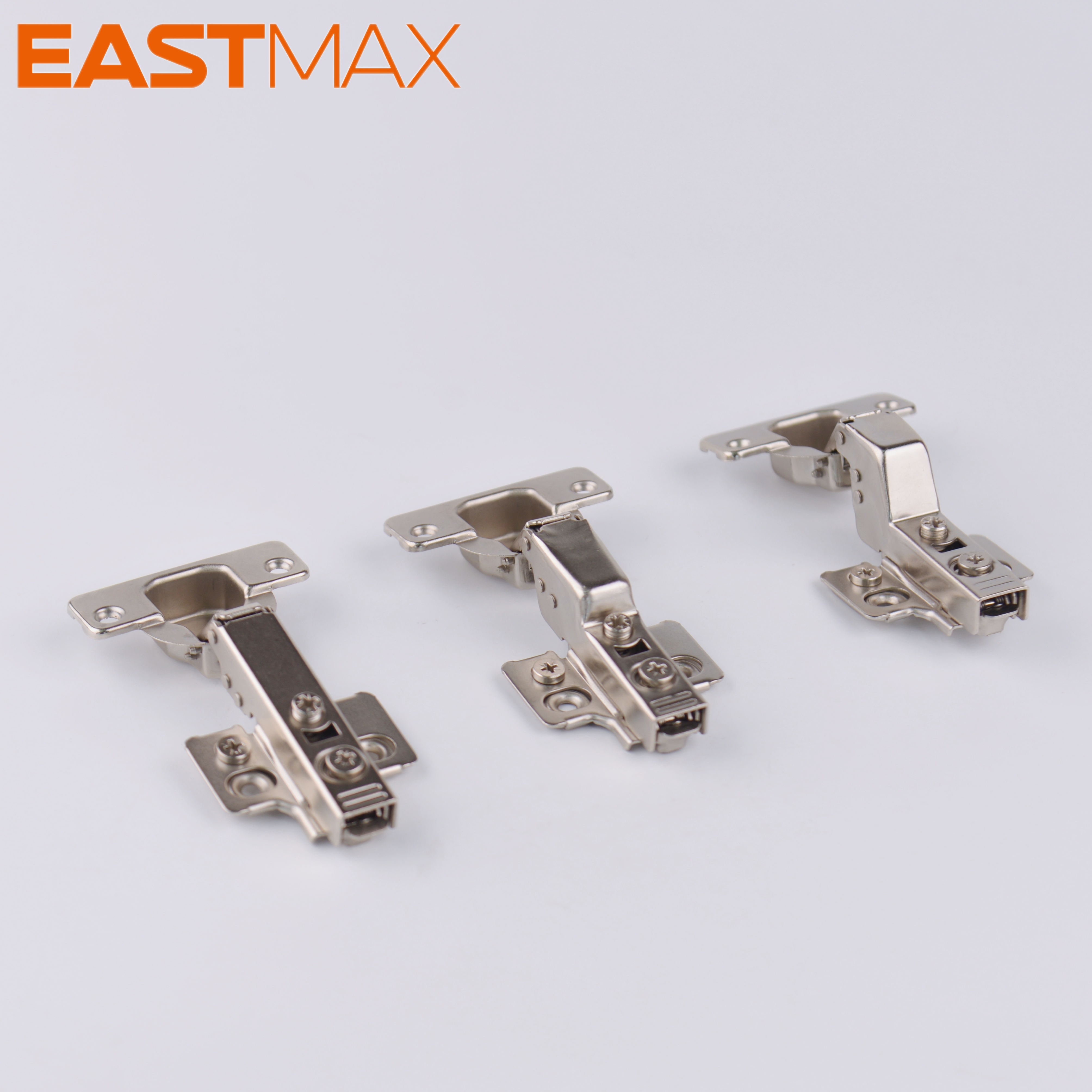 Clip on Two Way Soft Closing Hinge with CAM Adjustment 3D Base Plate for Cabinet Door