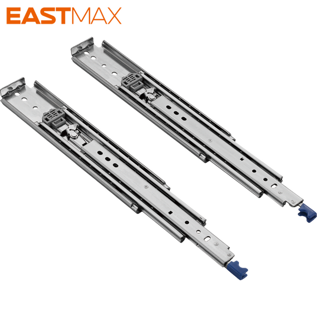 76mm Full Extension Heavy Duty Ball Bearing Industrial Slide with Lock Drawer Slide