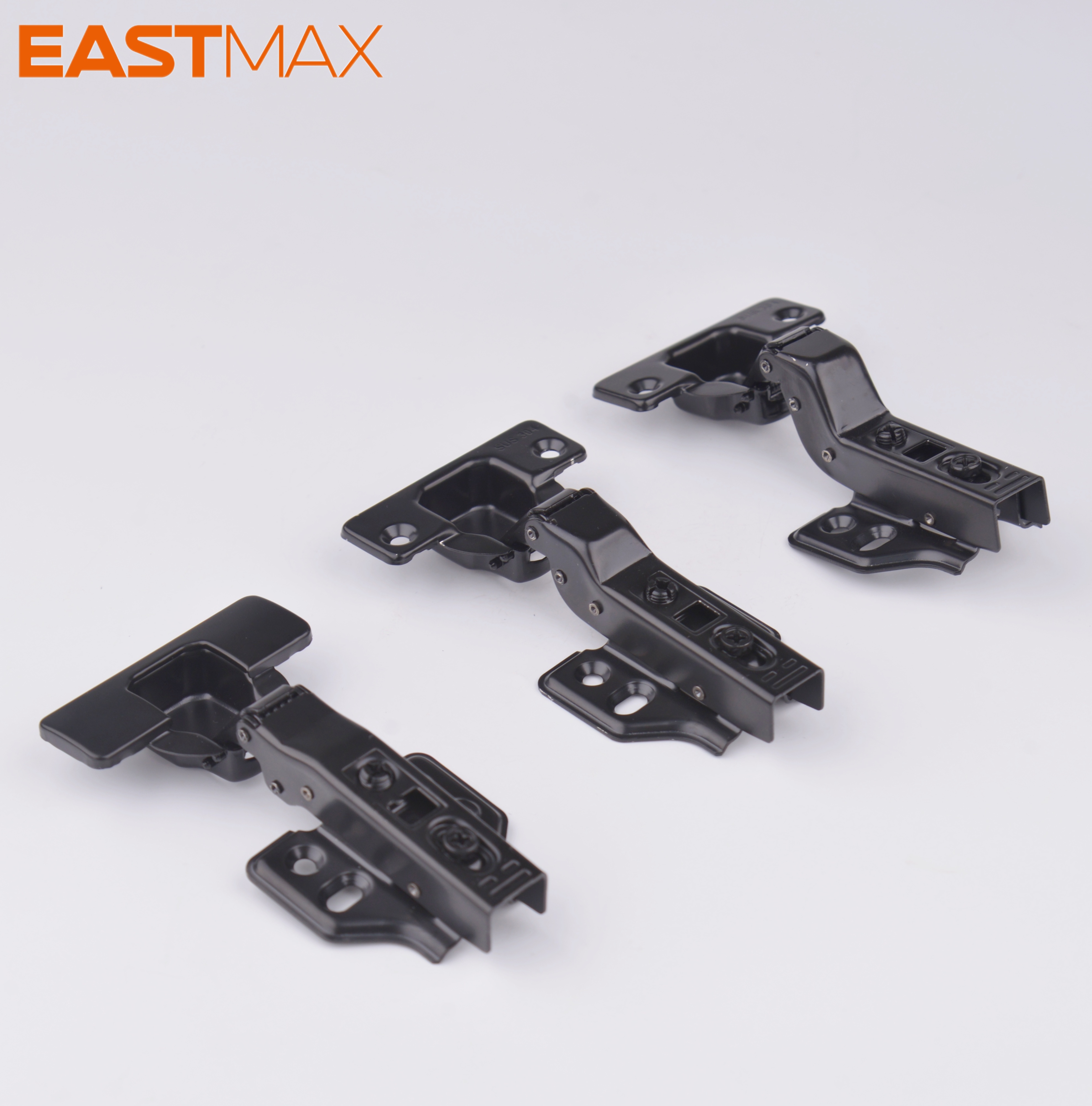 Black SS 304 fixed mount Soft Close Door Hinge Kitchen Hardware
