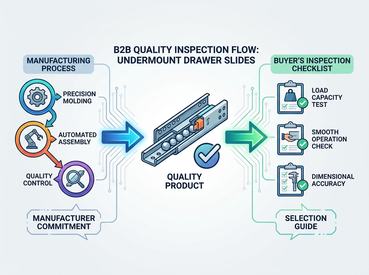 Undermount drawer slide manufacturing process